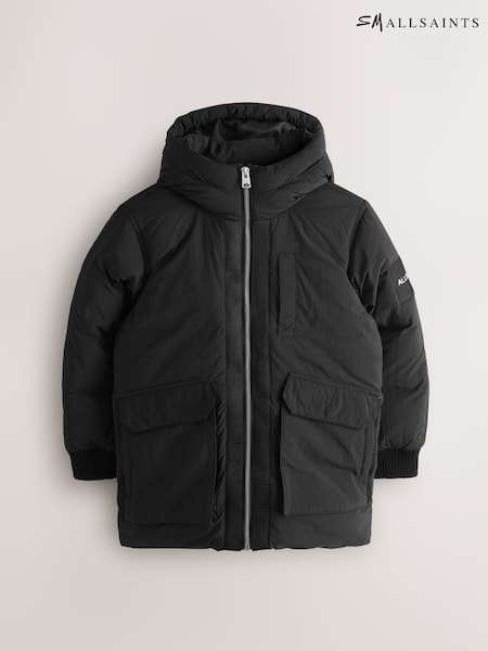 smALLSAINTS Black Tierra Longline Padded Coat (F23671) | €99 - €105