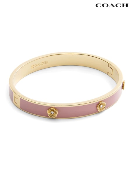 Coach Signature Tea Rose Enamel Bangle Boxed Bracelet (F23741) | €150