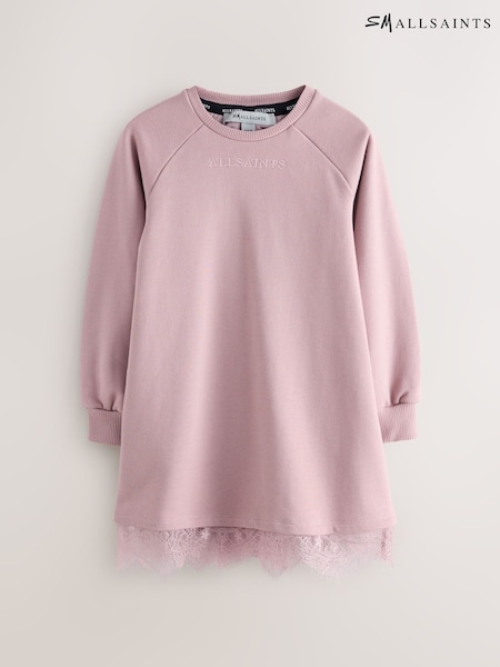 smALLSAINTS Pink Lee Lace Sweat Dress (F23756) | 178 QAR - 198 QAR