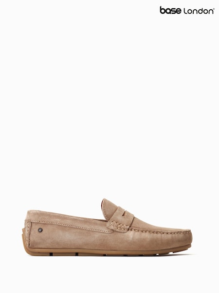 Бежевый - Base London Collins Slip On Brown Loafers (F23765) | €93