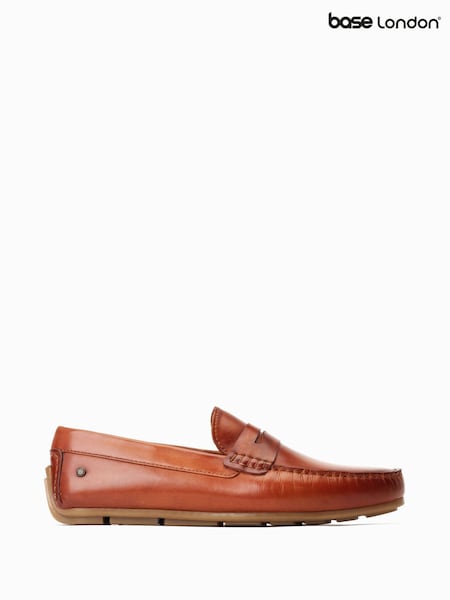 Коричневый - Base London Collins Slip On Brown Loafers (F23773) | €93