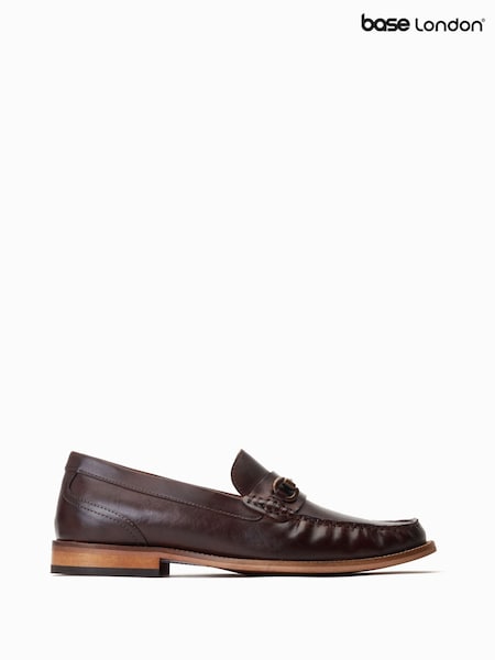 Base London Madison Slip On Brown Loafers (F23780) | 346 QAR