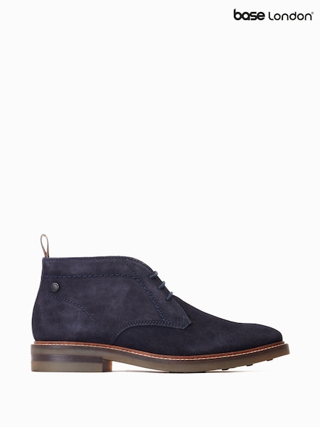 أزرق - Base London Knebworth Lace Up Chukka Boots (F23811) | ‏466 د.إ.‏
