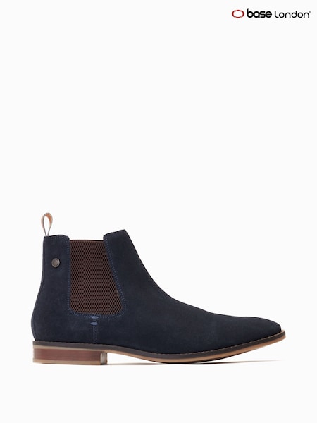 أزرق - Base London Virgil Pull On Chelsea Brown Boots (F23820) | ‏408 د.إ.‏