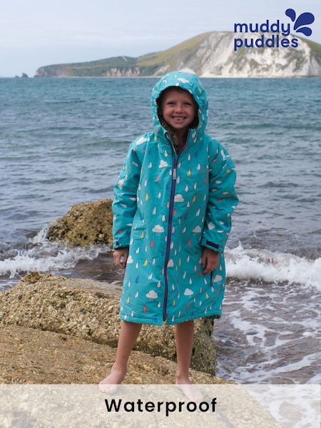 Muddy Puddles Blue Waterproof Changing Robe Cover-Up (F23957) | €89