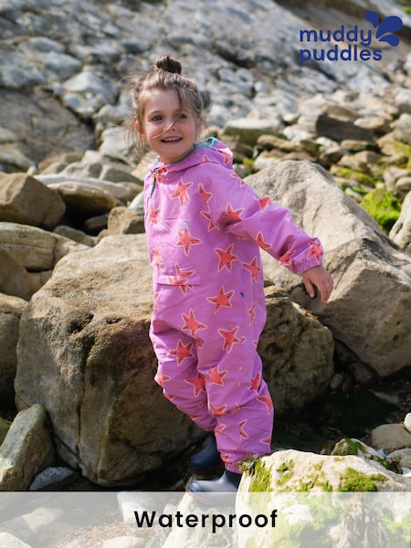 Muddy Puddles Pink Waterproof EcoLight Puddlesuit (F23960) | €69