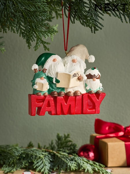Natural Gonk Family Christmas Bauble (F24123) | €8