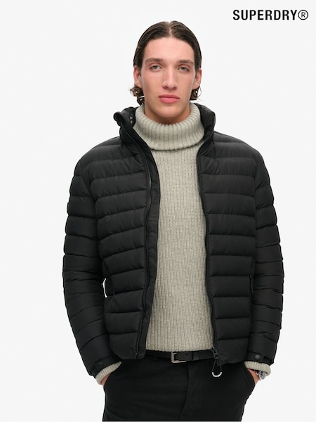 Superdry Black Fuji Printed Padded Jacket (F24166) | €152