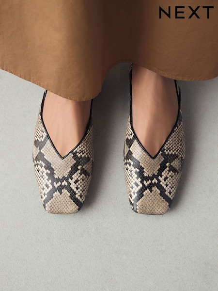 Snake Forever Comfort® Square Toe Ballerinas (F24229) | €42