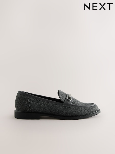 Grey Forever Comfort® Trim Hardware Round Toe Loafers (F24270) | €52.50