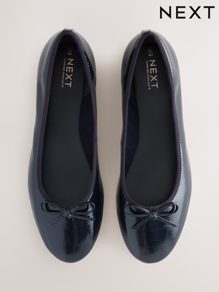 Patente da Marinha - Forever Comfort® Round Toe Ballerina Shoes (F24271) | R$ 190