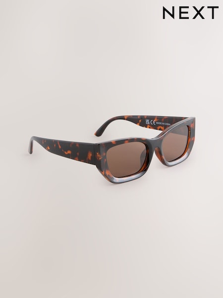 Carapaça de tartaruga marrom - Square Sunglasses (F24523) | R$ 120