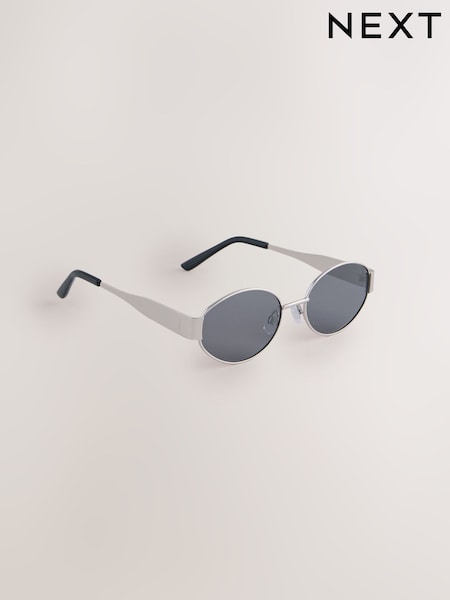 Black Tone Oval Sunglasses (F24526) | R$ 130