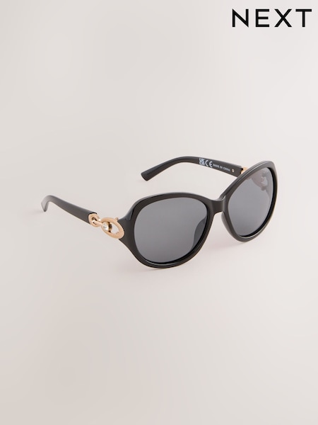 Preto - Wrap Around Sunglasses (F24527) | R$ 140
