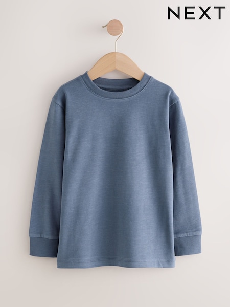Mid Blue Regular Fit Long Sleeve Cosy T-Shirt (3-16yrs) (F24718) | 25 QAR - 40 QAR