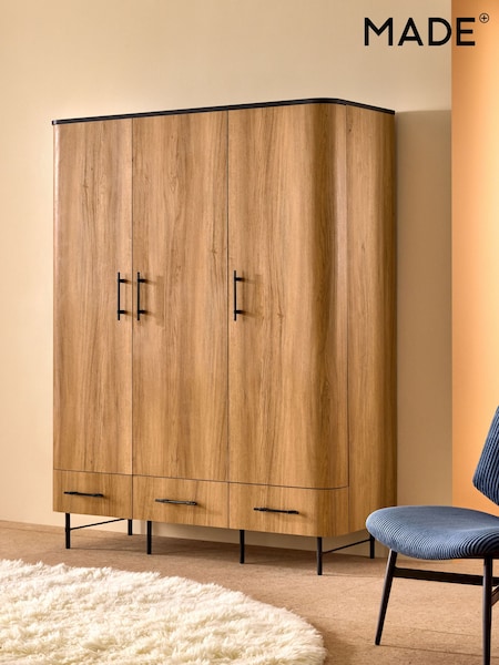 MADE.COM Oak Effect Zeke Triple Wardrobe (F24736) | €1,007