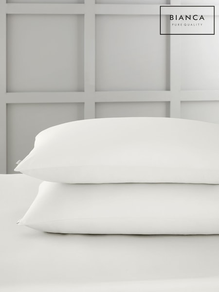 Bianca Set Of 2 400 Thread Count Cotton Sateen Pillowcases