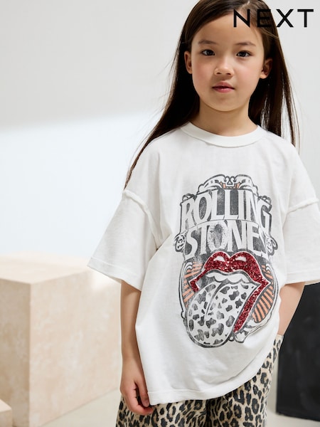 Cream The Rolling Stones License Band Sequin T-Shirt (3-16yrs) (F24781) | AZN 37 - AZN 50