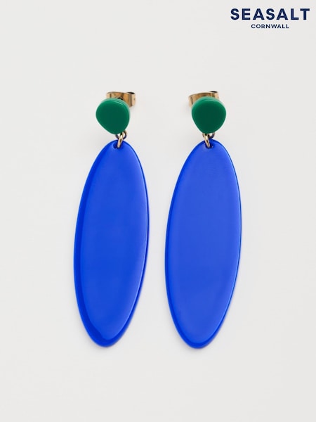 Seasalt Cornwall Blue Stratton Drop Earrings (F24810) | €33