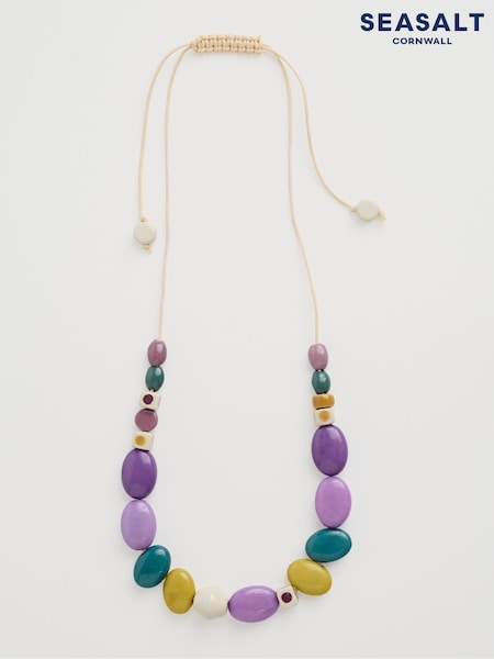 Seasalt Cornwall Purple Bodinnar Beaded Necklace (F24855) | €52