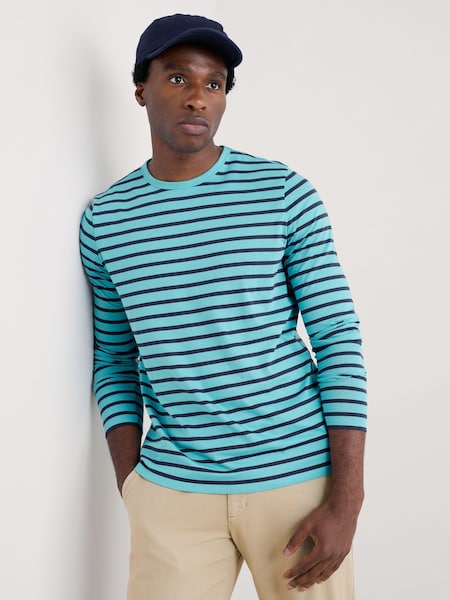 Seasalt Cornwall Mens Sailor 100% Cotton Shirt With Crew Neck (F24859) | €57
