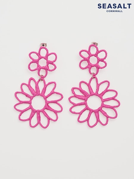 Seasalt Cornwall Pink Flowering Rush Earrings (F24860) | €45