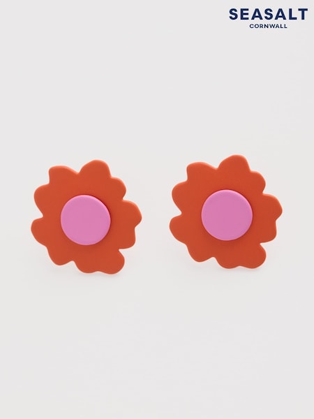 Seasalt Cornwall Orange Pilosella Earrings (F24891) | €36