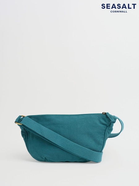 Seasalt Cornwall Blue Kevern Cross-Body Sling 100% Cotton Bag (F24904) | €57