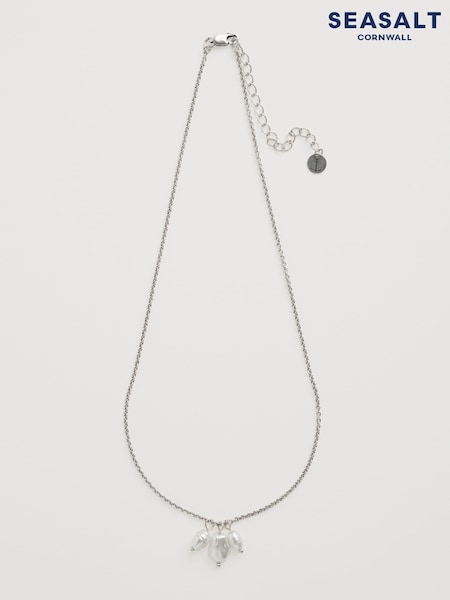 Seasalt Cornwall White Corsage Pearl Pendant (F24909) | €44
