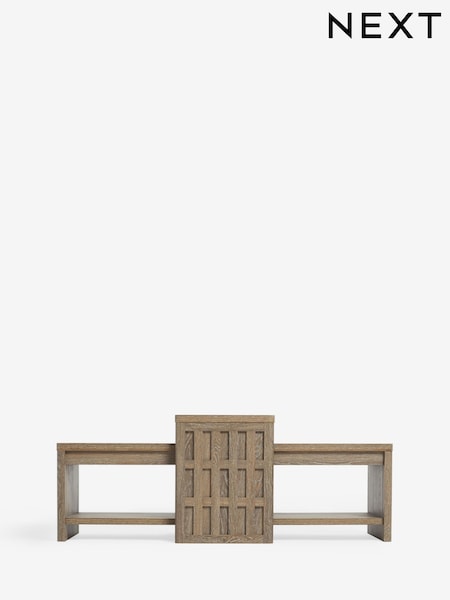 Light Hoxton Textured Nesting Coffee Table (F24930) | €430