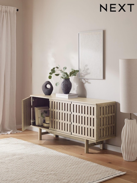 Light Hoxton Textured Front Large Sideboard (F24932) | €675