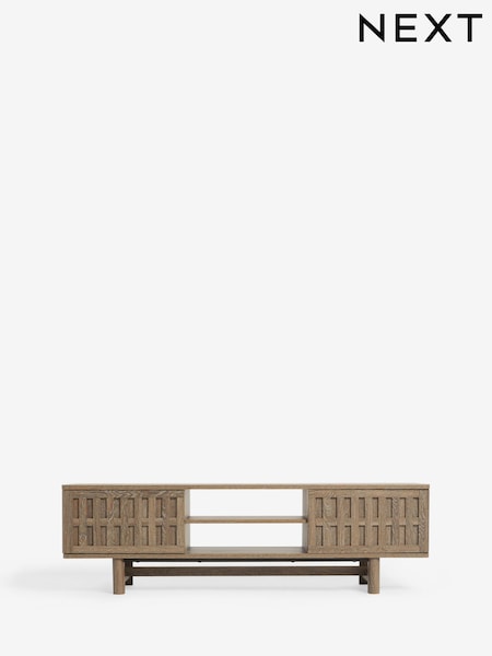 Light Hoxton Textured Front Up to 65 inch TV Unit (F24937) | €430