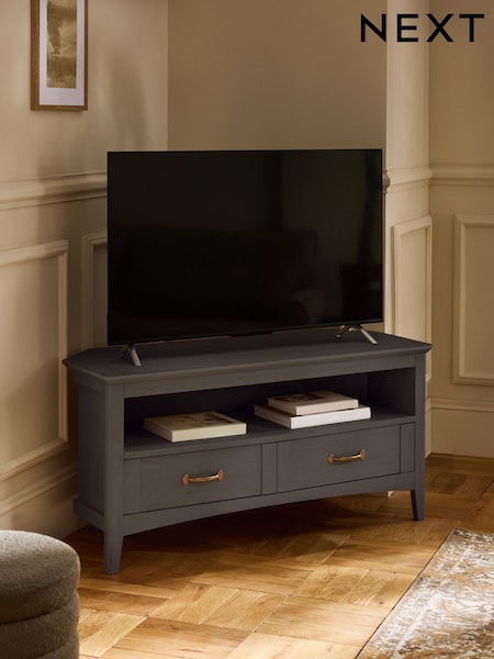 Dark Oakham Oak Effect Corner TV Unit (F24938) | €430