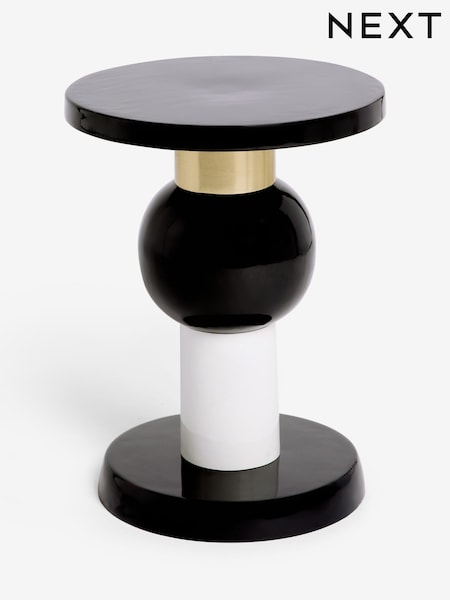 Black Gloss Stacking Side Table (F24957) | €185