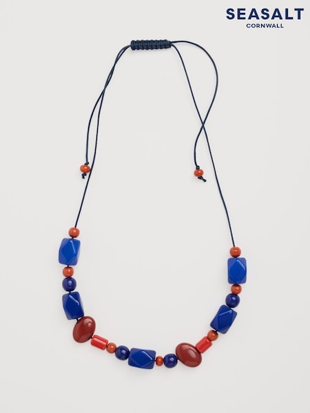 Seasalt Cornwall Blue Colenso Beaded Necklace (F24997) | €52