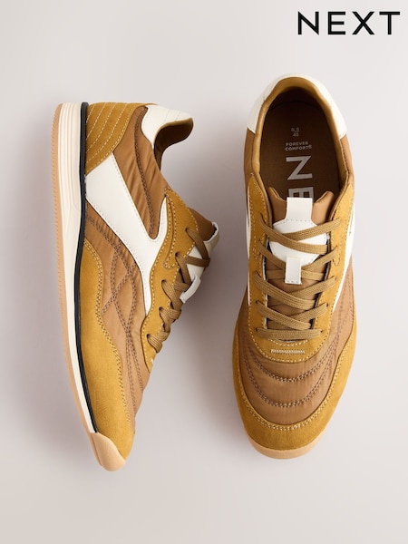 Amarillo ocre - Forever Comfort® Panel Detail Lace-Up Trainers (F25015) | 52 €