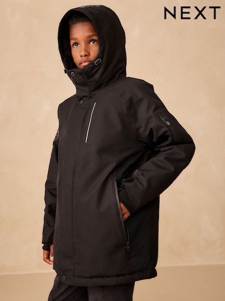 Black Premium Waterproof Parka (3-16yrs) (F25046) | €74 - €94
