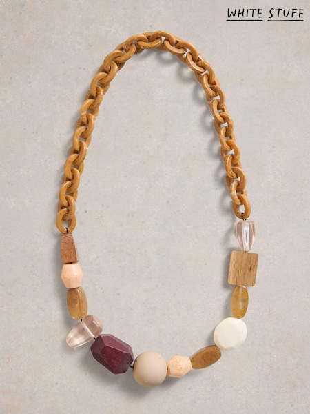 White Stuff Brown Amber Chunky Bead Necklace (F25069) | €36