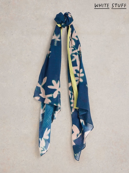 White Stuff Blue Cherry Blossom Scarf (F25077) | €32