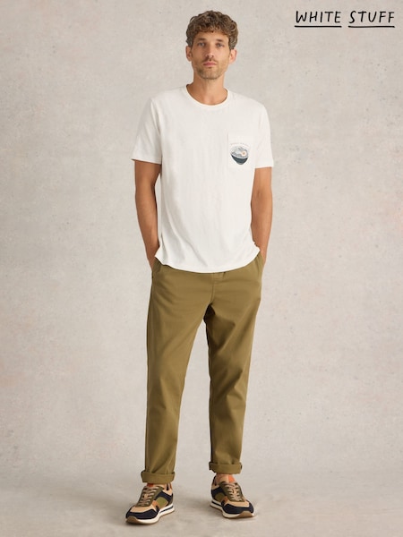 White Stuff White Ramen Graphic 100% Cotton T-Shirt (F25079) | 162 QAR