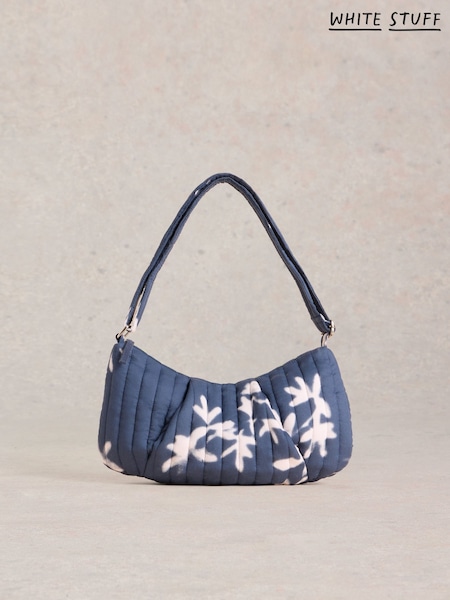White Stuff Blue 100% Cotton Zoe Printed Sling Bag (F25100) | €50