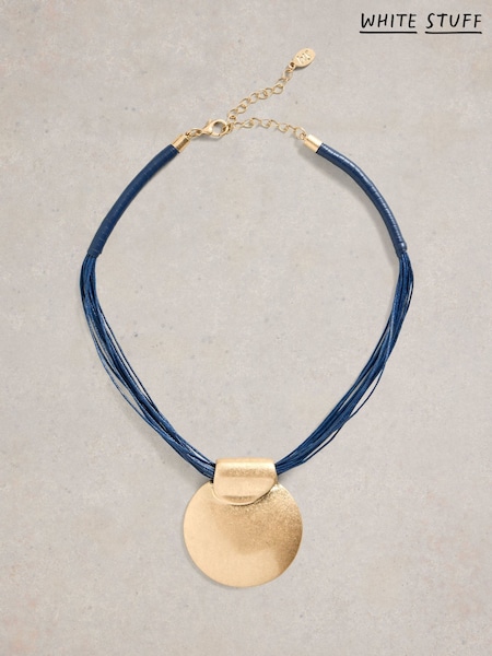 White Stuff Blue Maple Disk Necklace (F25108) | €32