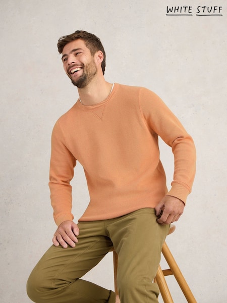 Рожевий - White Stuff Attadale круглий виріз 100% Organic Cotton джемпер (F25127) | 2 704 грн
