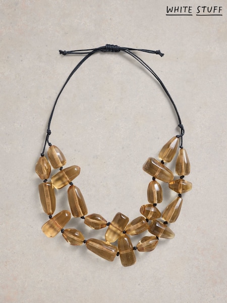 White Stuff Natural Hazel Chunky Bead Necklace (F25131) | €36