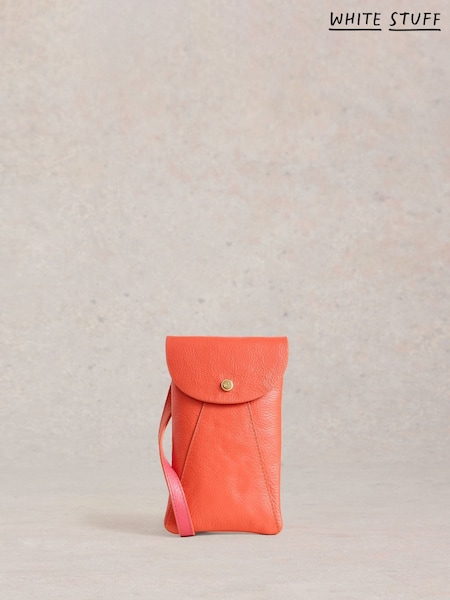 White Stuff Red Coco Leather Phone Bag (F25138) | €54