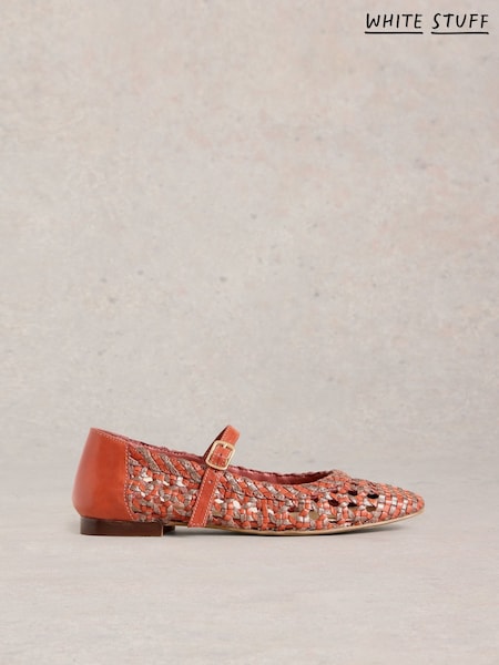 White Stuff Winnie Woven Ballerinas (F25152) | €118