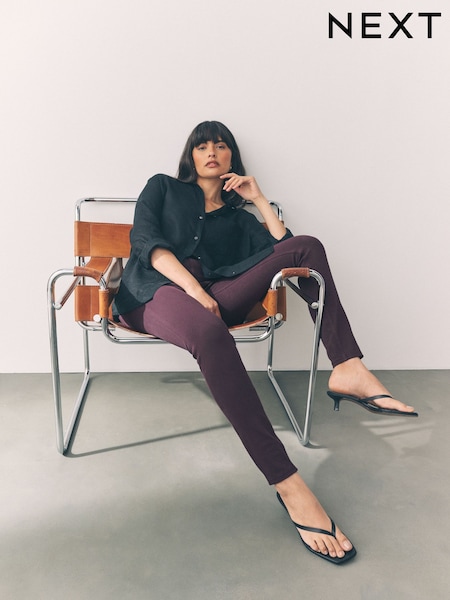 Mauve Jersey Denim Leggings (F25186) | €30