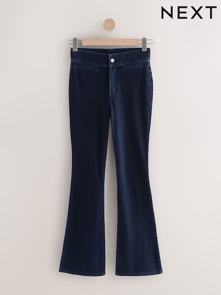 מראה שטוף - Flare Leg Denim Jersey Leggings (F25188) | ‏97‏₪