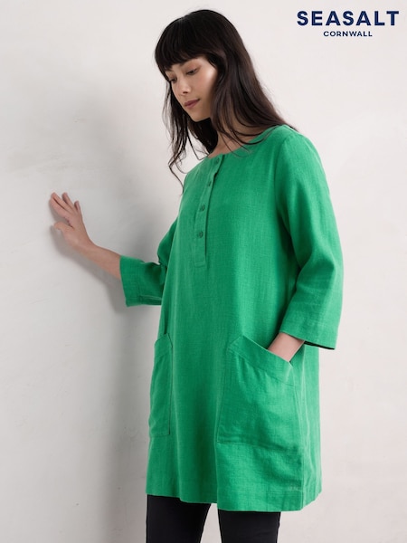 Seasalt Cornwall Green Lighthouse Rock 3/4 Sleeve Tunic (F25228) | €114