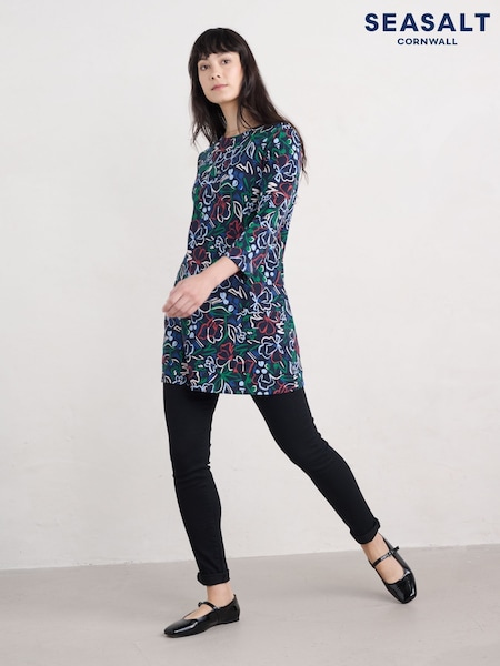 Seasalt Cornwall Tall Waves Jersey Tunic (F25304) | 46 €